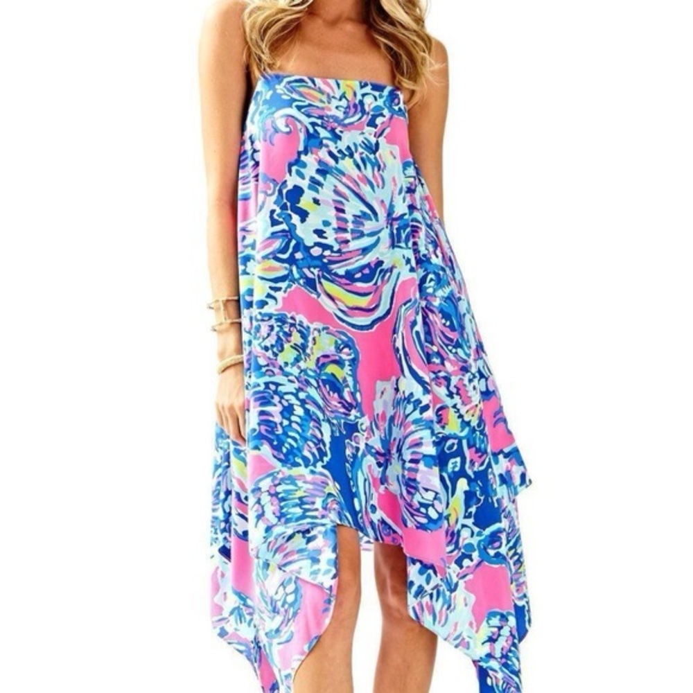 Lilly Pulitzer Silk Kimi Dress. Coastal Retreat. Size XXS